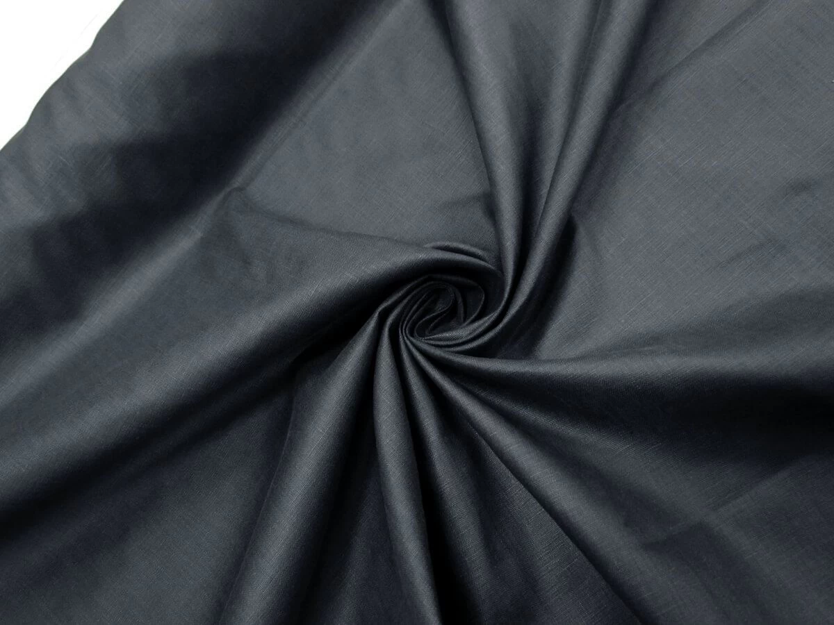 Polished Linen Chintz- Stormy Blue Grey #9046 4 Polished Linen Chintz- Stormy Blue Grey #9046 - Image 2