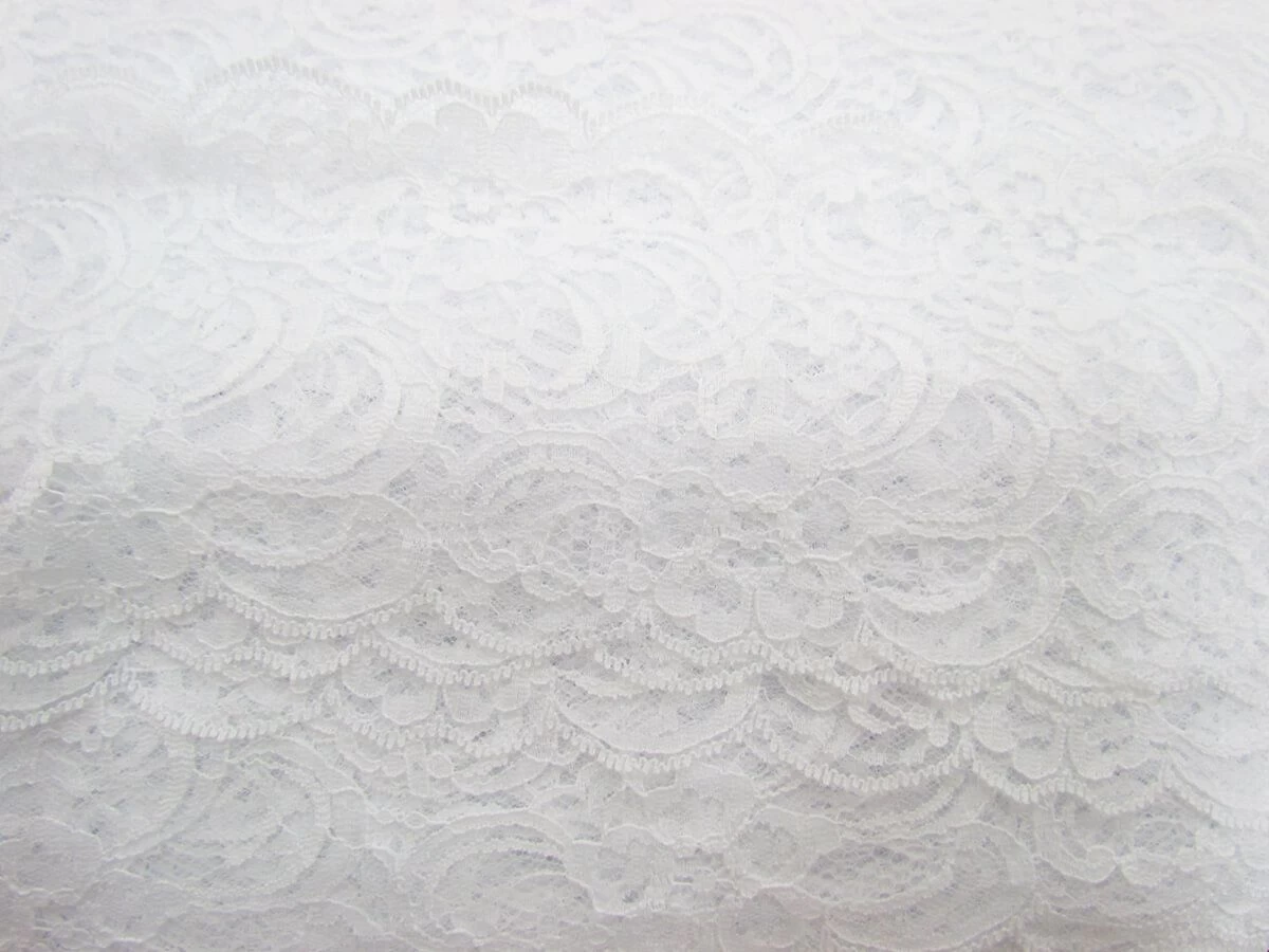 90mm Gabriella Lace Trim- White #323 3 90mm Gabriella Lace Trim- White #323