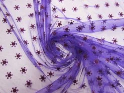 Glitter Flower Net #6201