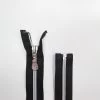 63cm Open End 2 Slider Zip- Black/Silver #TRW109 2 63cm Open End 2 Slider Zip- Black/Silver #TRW109 -Clothing Fabrics Shop img 1910 4
