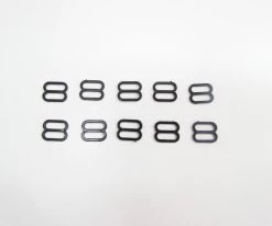 9mm Black Plastic Strap Adjusters RW067- 10 For $3