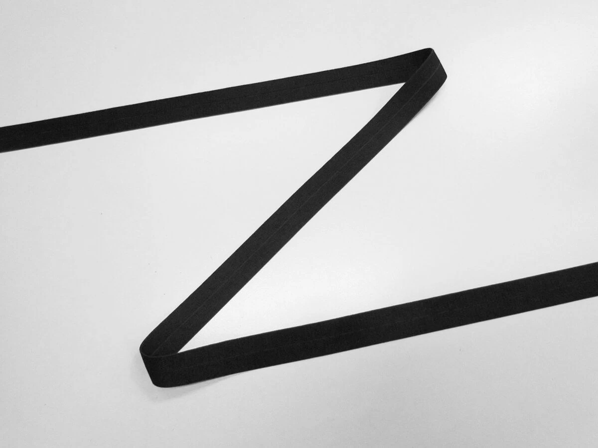 20mm Fold Over Elastic- Black #T079 4 20mm Fold Over Elastic- Black #T079 - Image 2
