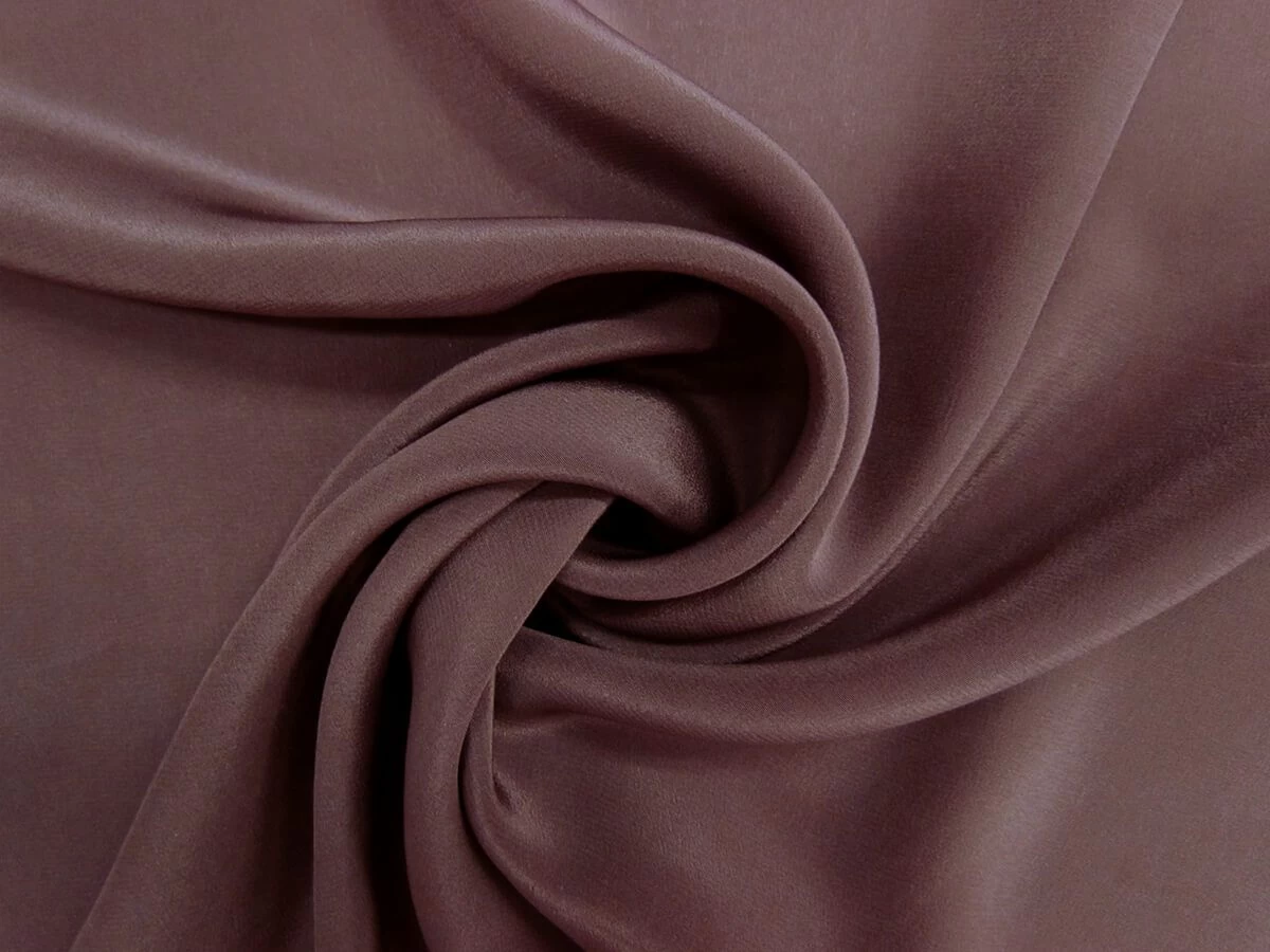 Silk Crepe De Chine- Eggplant #9123 3 Silk Crepe De Chine- Eggplant #9123