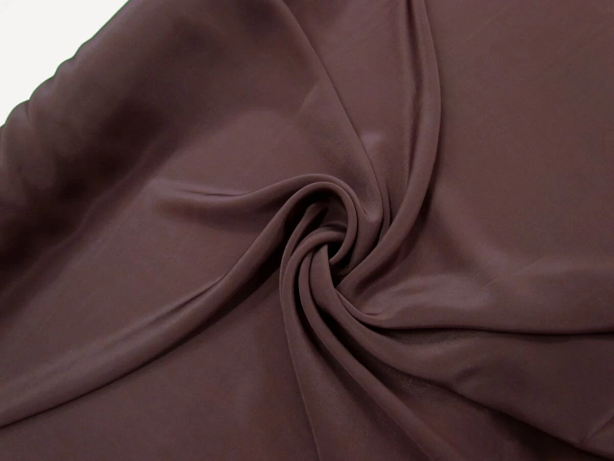 Silk Crepe De Chine- Eggplant #9123 4 Silk Crepe De Chine- Eggplant #9123 - Image 2