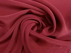 Silk Crepe De Chine- Carmine Red #9124