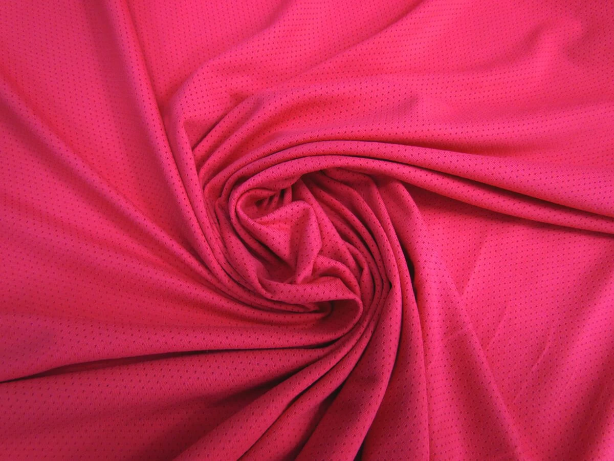 Sports Eyelet Spandex Jersey- Brilliant Pink #5020 3 Sports Eyelet Spandex Jersey- Brilliant Pink #5020