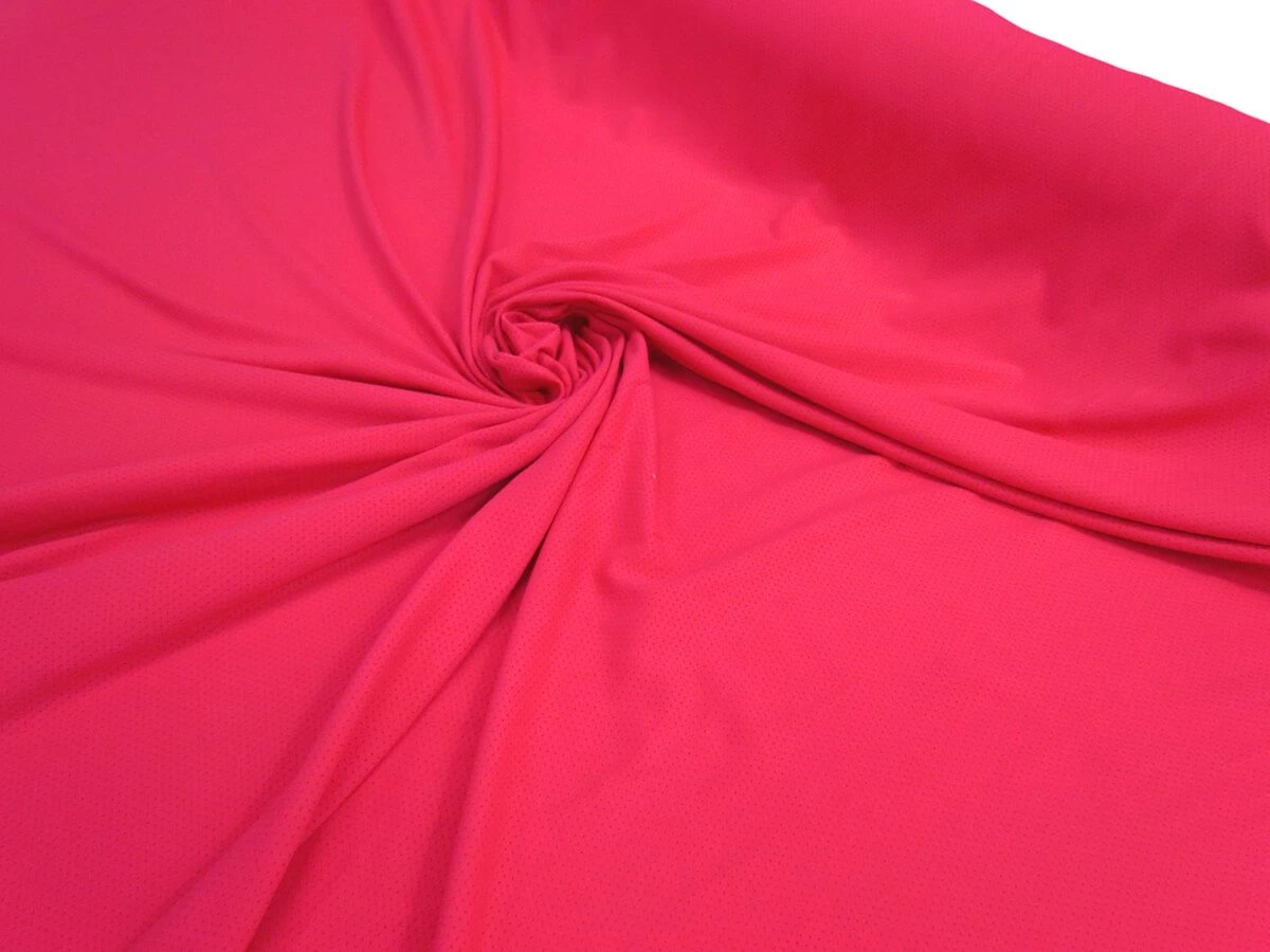 Sports Eyelet Spandex Jersey- Brilliant Pink #5020 4 Sports Eyelet Spandex Jersey- Brilliant Pink #5020 - Image 2