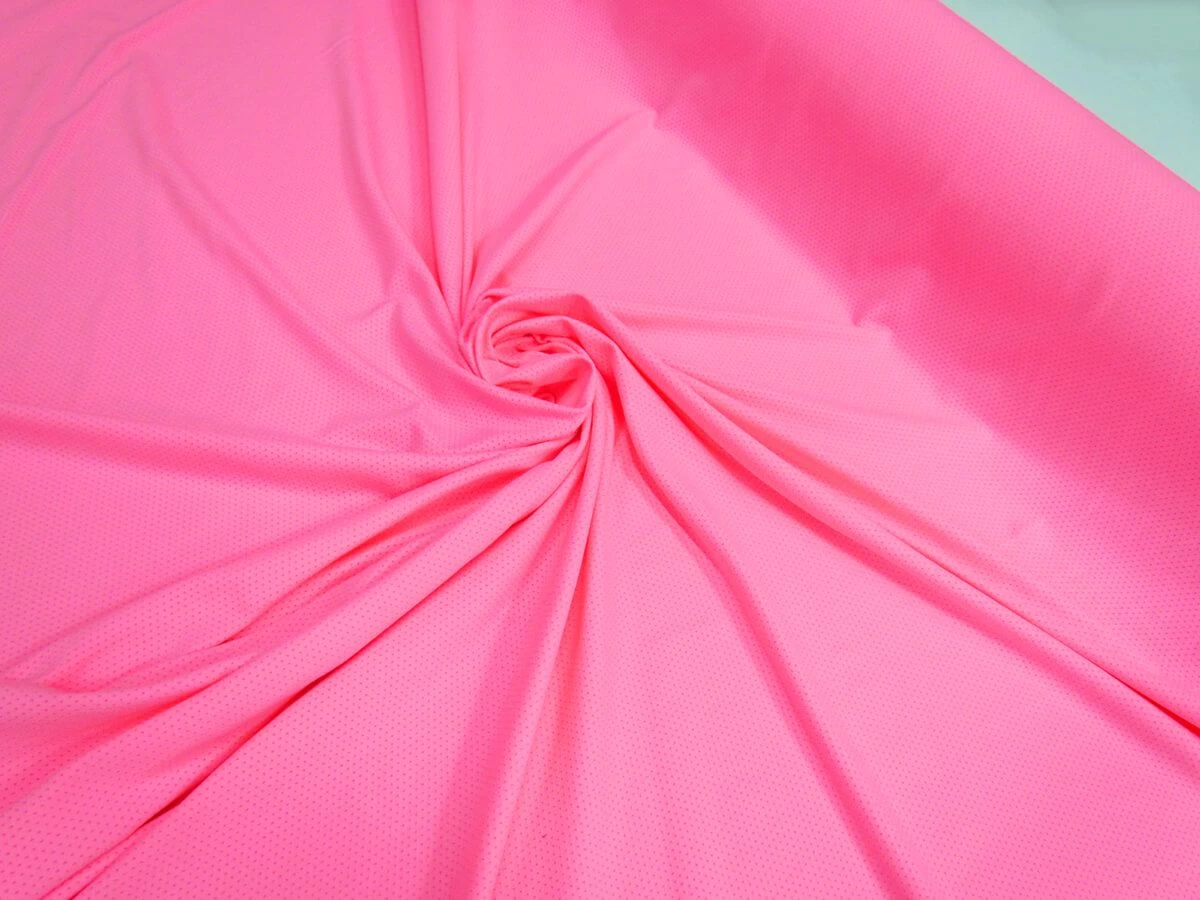 Sports Eyelet Spandex Jersey- Candy Pink #5021 4 Sports Eyelet Spandex Jersey- Candy Pink #5021 - Image 2