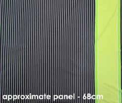 Laser Light Stripe Spandex 68cm Panel- Lime #3147 -Clothing Fabrics Shop img 2496 3