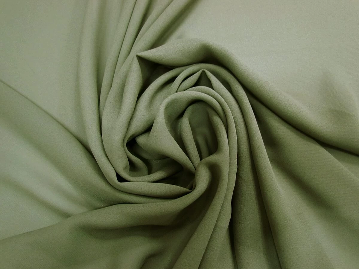 Georgette- Moss Khaki #6494 3 Georgette- Moss Khaki #6494