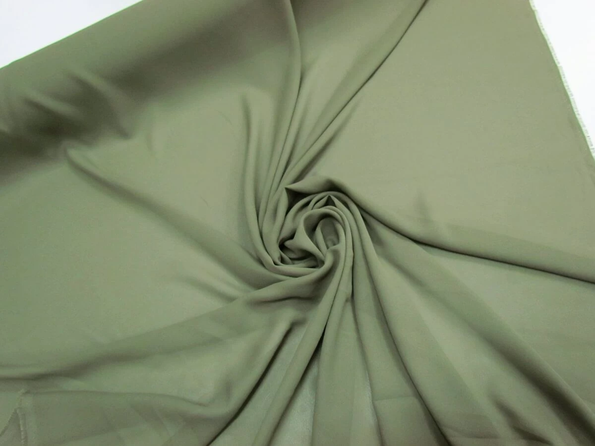 Georgette- Moss Khaki #6494 4 Georgette- Moss Khaki #6494 - Image 2