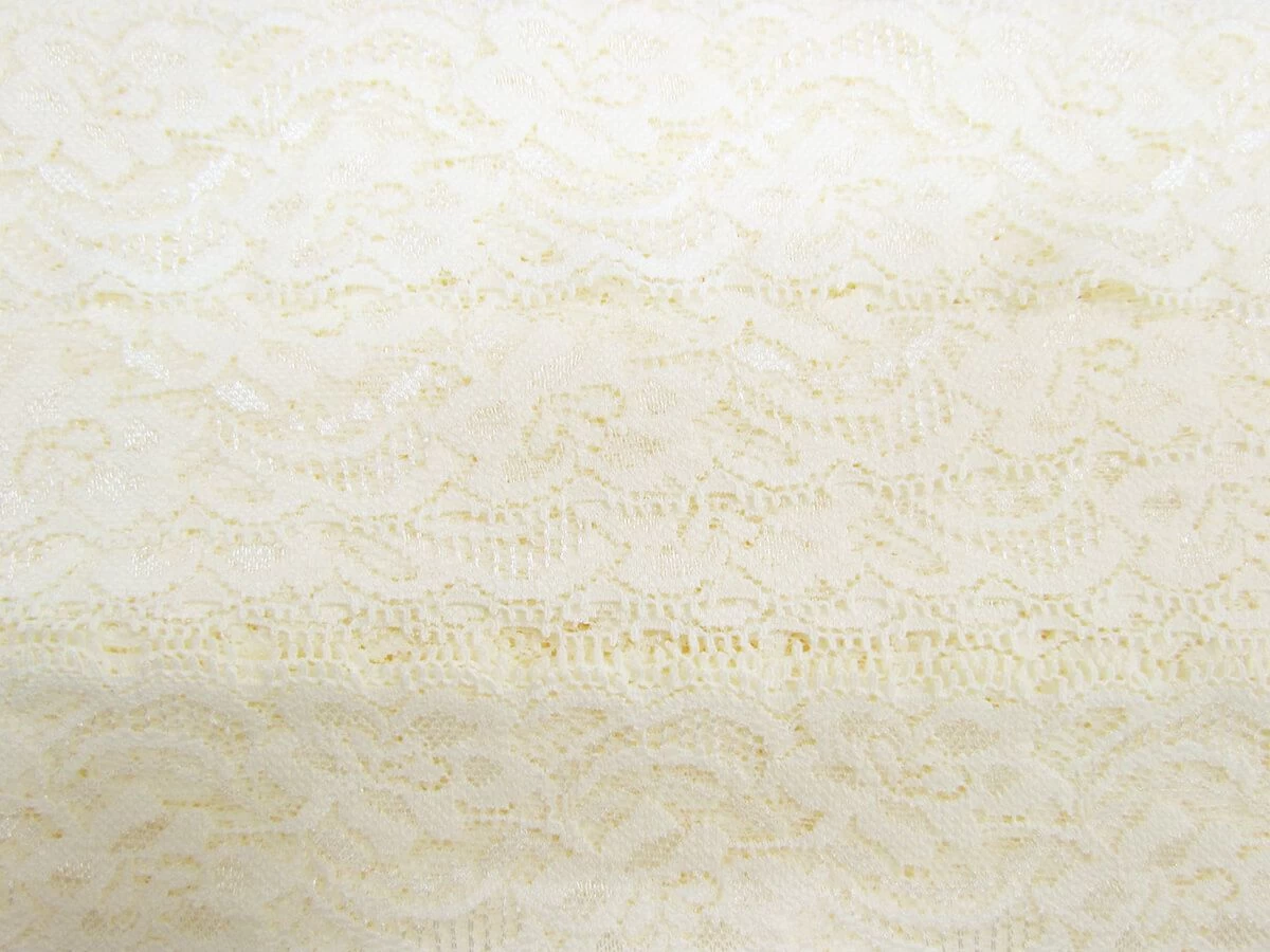 50mm Lily Stretch Floral Lace Trim- Cream #335 3 50mm Lily Stretch Floral Lace Trim- Cream #335
