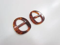 18mm Tortoise Shell Look Slider Buckle RW308- 2 For $3.00 -Clothing Fabrics Shop img 3307 2 1