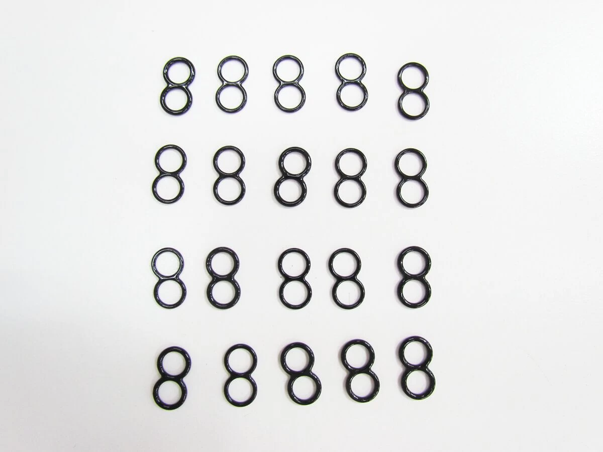 6mm Metal Black Lingerie Strap Adjusters RW313- 20 For $3 3 6mm Metal Black Lingerie Strap Adjusters RW313- 20 For $3