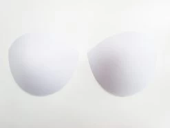 TRW Shell Bra Cups- Size 10D White #BC-701