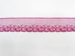 40mm Fine Lace Trim- Passion Pink #362 -Clothing Fabrics Shop img 3346 2