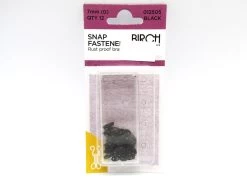 Snap Fasteners- 7mm- Black- Pack Of 12 -Clothing Fabrics Shop img 3385 1
