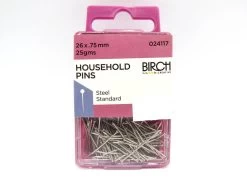 Household Pins- 26x.75mm- 25g Pack