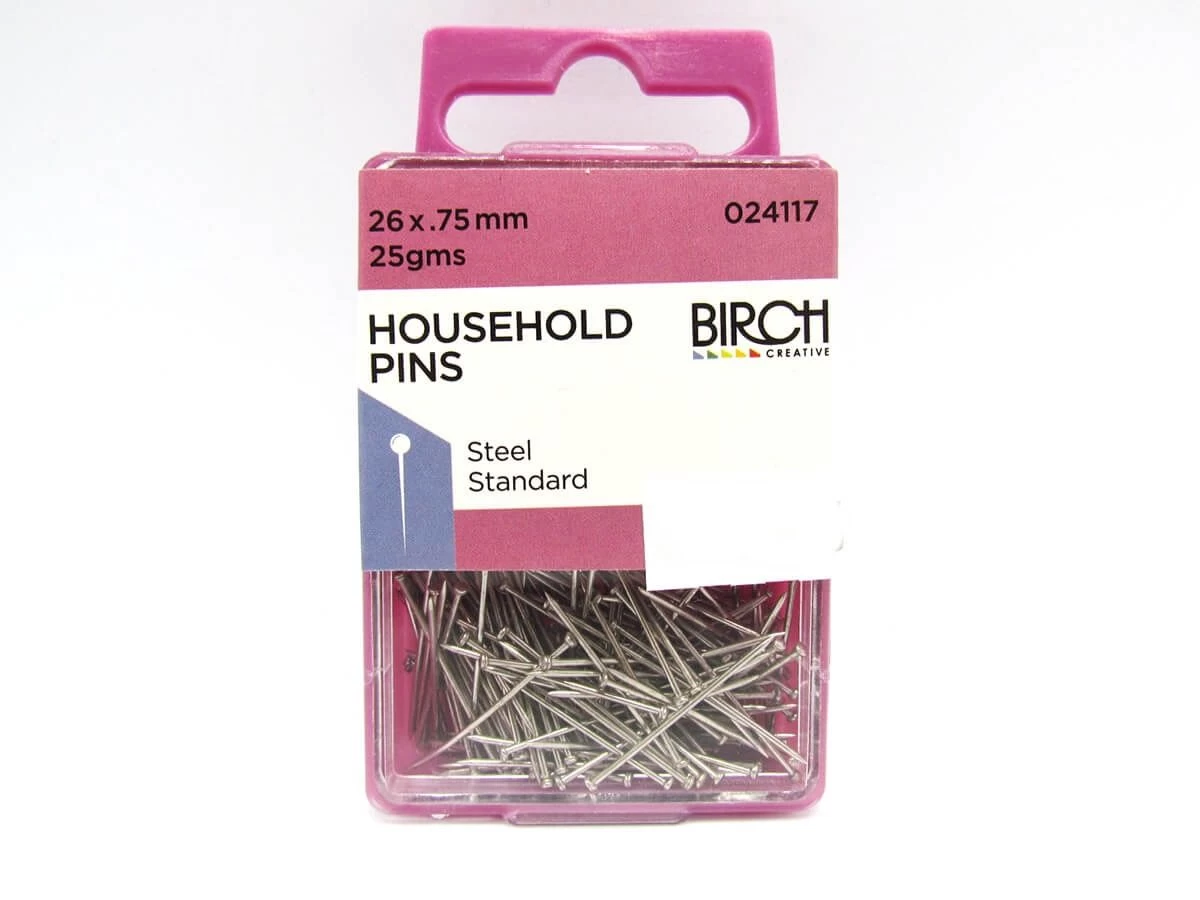 Household Pins- 26x.75mm- 25g Pack 4 Household Pins- 26x.75mm- 25g Pack - Image 2
