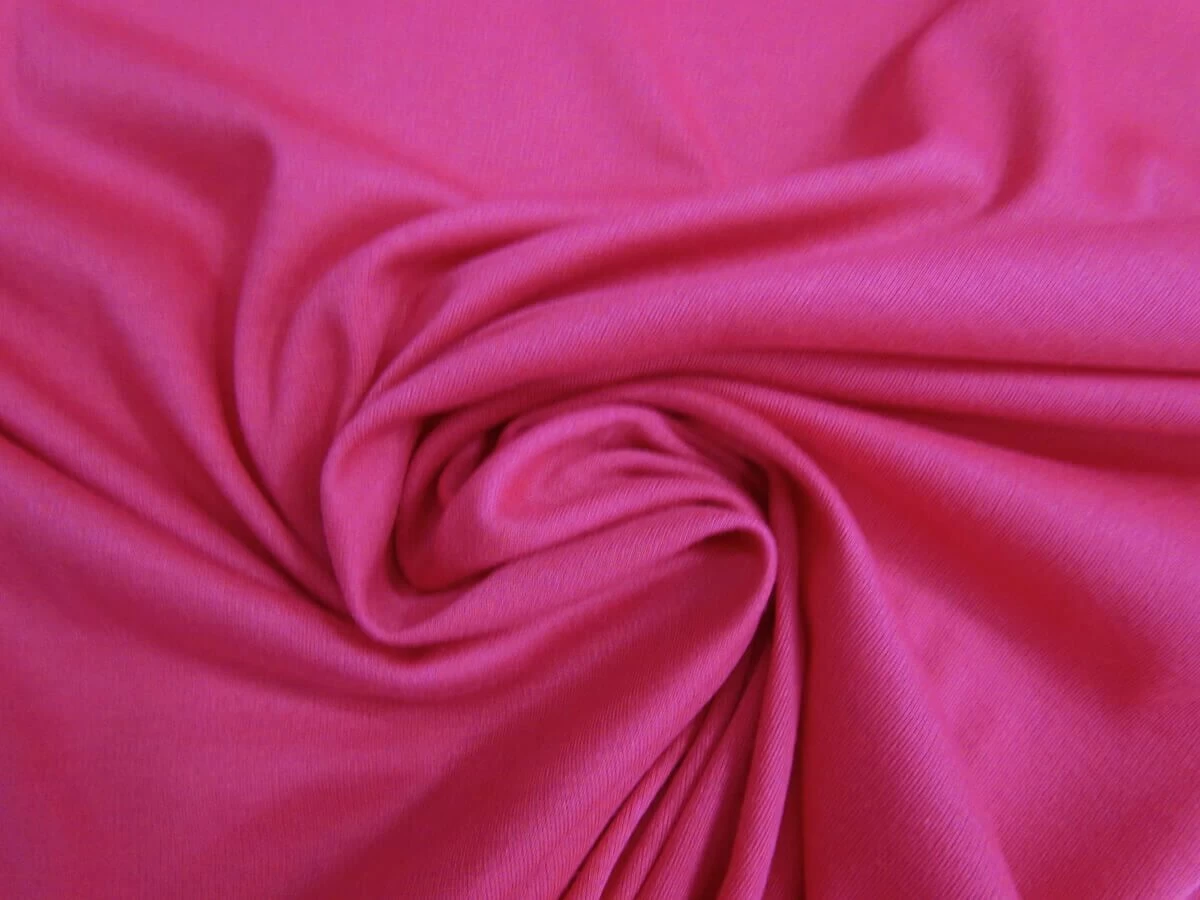 Soft Interlock Jersey- Hot Pink #5166 3 Soft Interlock Jersey- Hot Pink #5166