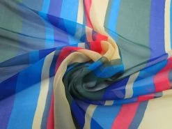 Exuberant Stripe Silk Chiffon #3396