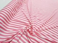Soft Interlock Jersey- Pink Lemonade Stripe #5190 -Clothing Fabrics Shop img 3746 1 1