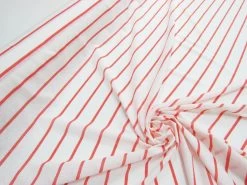 Thin Stripe Lightweight Jersey- Grapefruit #5194 9 Thin Stripe Lightweight Jersey- Grapefruit #5194 -Clothing Fabrics Shop img 3762 1 1