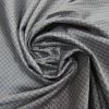 Grey Grid Check Polyester Taffeta #7037