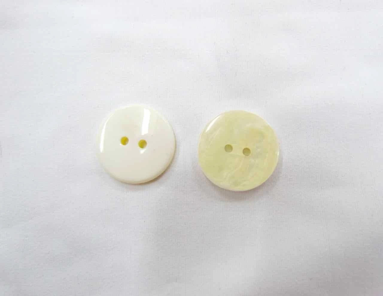 White Shell Finish Couture Buttons- CB237 4 White Shell Finish Couture Buttons- CB237 - Image 2