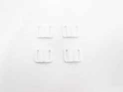 14mm Plastic Fashion & Swim Clips- White RW022- 4 For $2