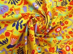 Wild Blooms Cotton- Yellow PW1296 -Clothing Fabrics Shop img 5392 2 1
