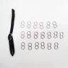 6mm Silver Lingerie Strap Adjusters- 20 Pack RW579