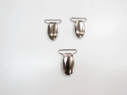 25mm Suspender Clips- Silver #RW582- 3 Pack