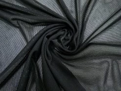 Polyester PBT Micro Fishnet Mesh- Black #4090