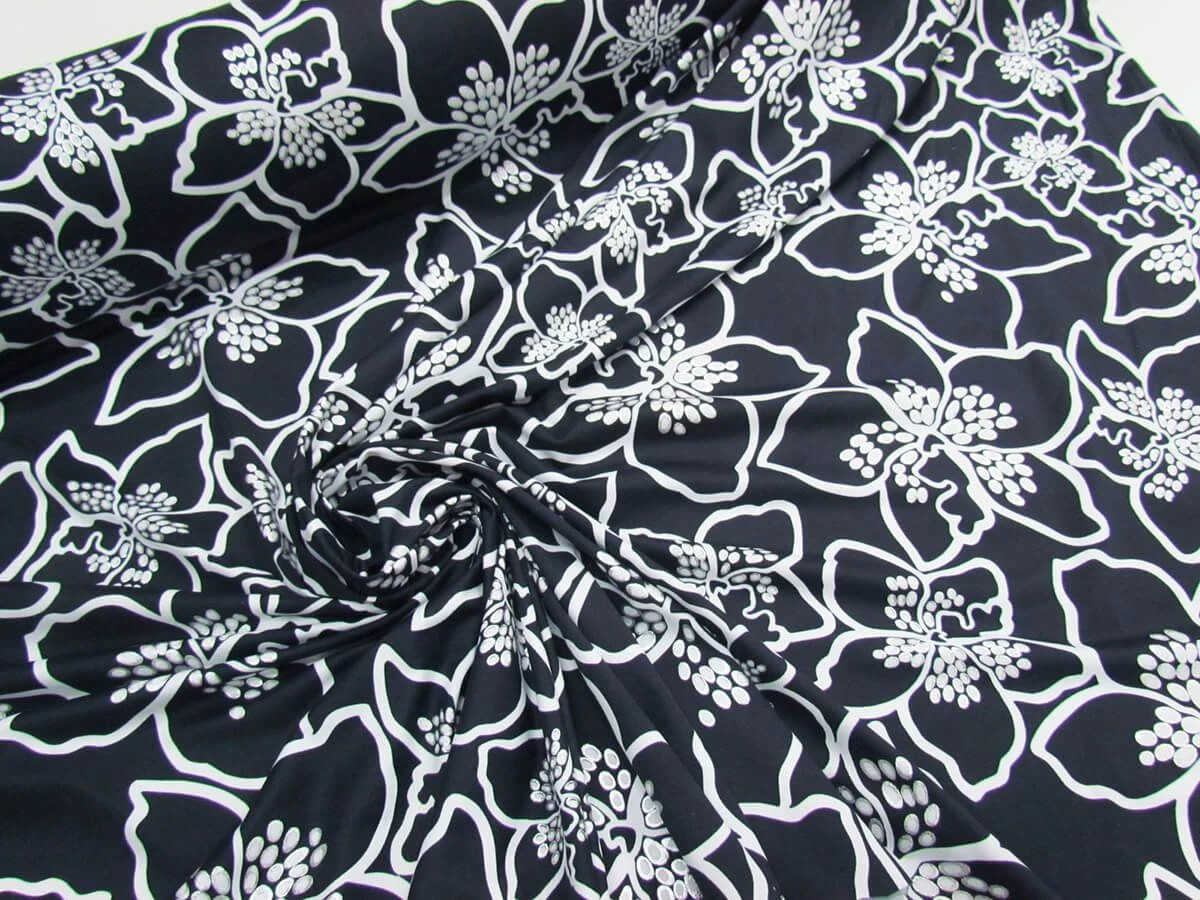 Moonlight Hibiscus Spandex #7487 4 Moonlight Hibiscus Spandex #7487 - Image 2