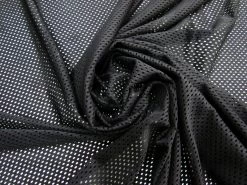 Eyelet Mesh Spandex- Black #7500