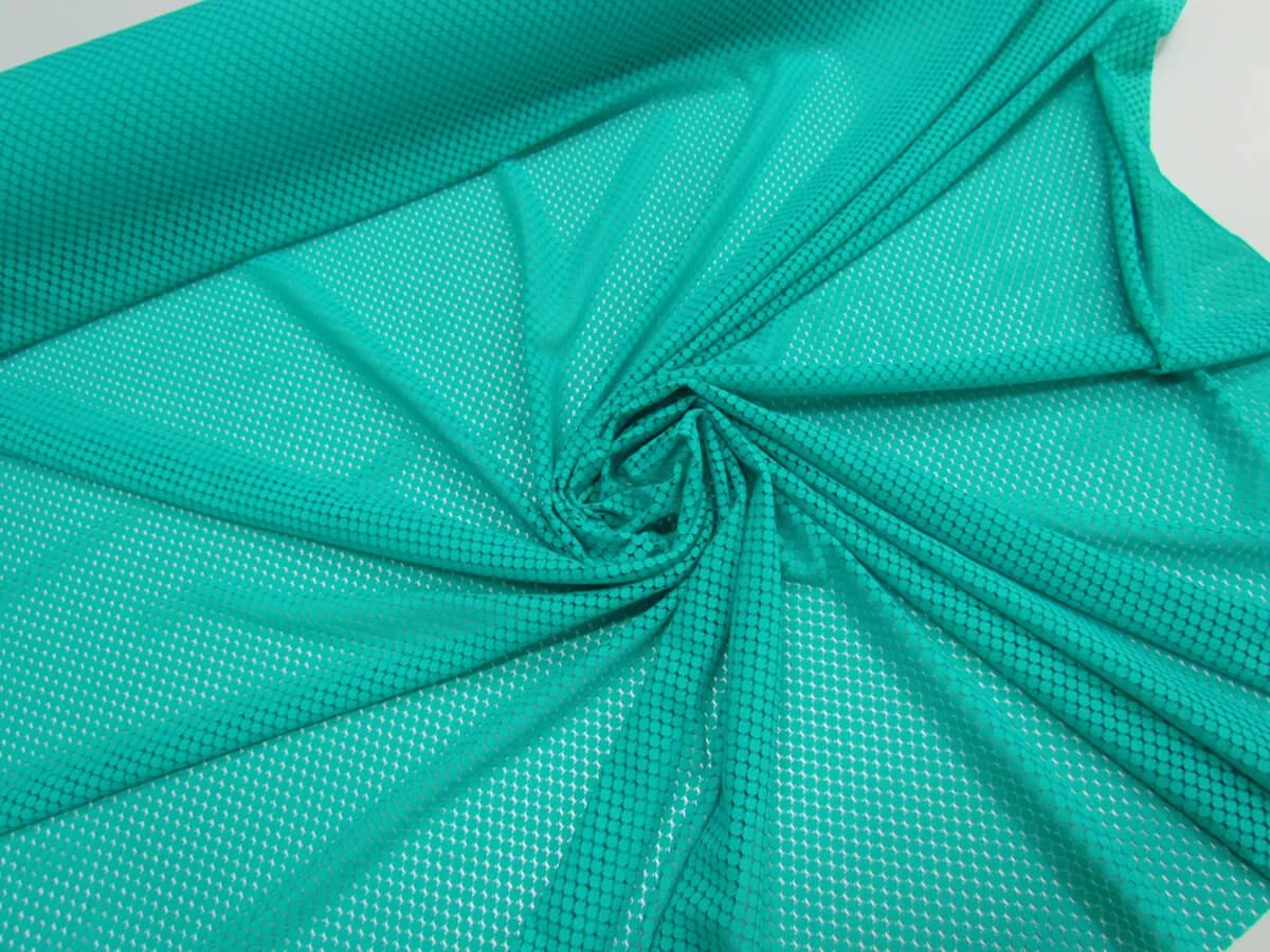 Freckle Stretch Mesh- Turquoise #7511 4 Freckle Stretch Mesh- Turquoise #7511 - Image 2