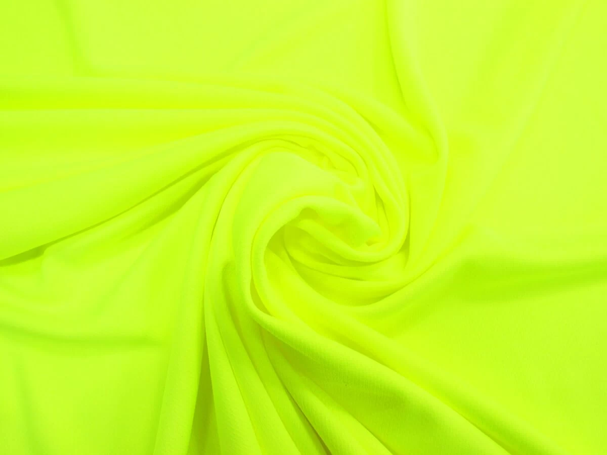 Sports Eyelet Knit- Highlighter Yellow #7514 3 Sports Eyelet Knit- Highlighter Yellow #7514