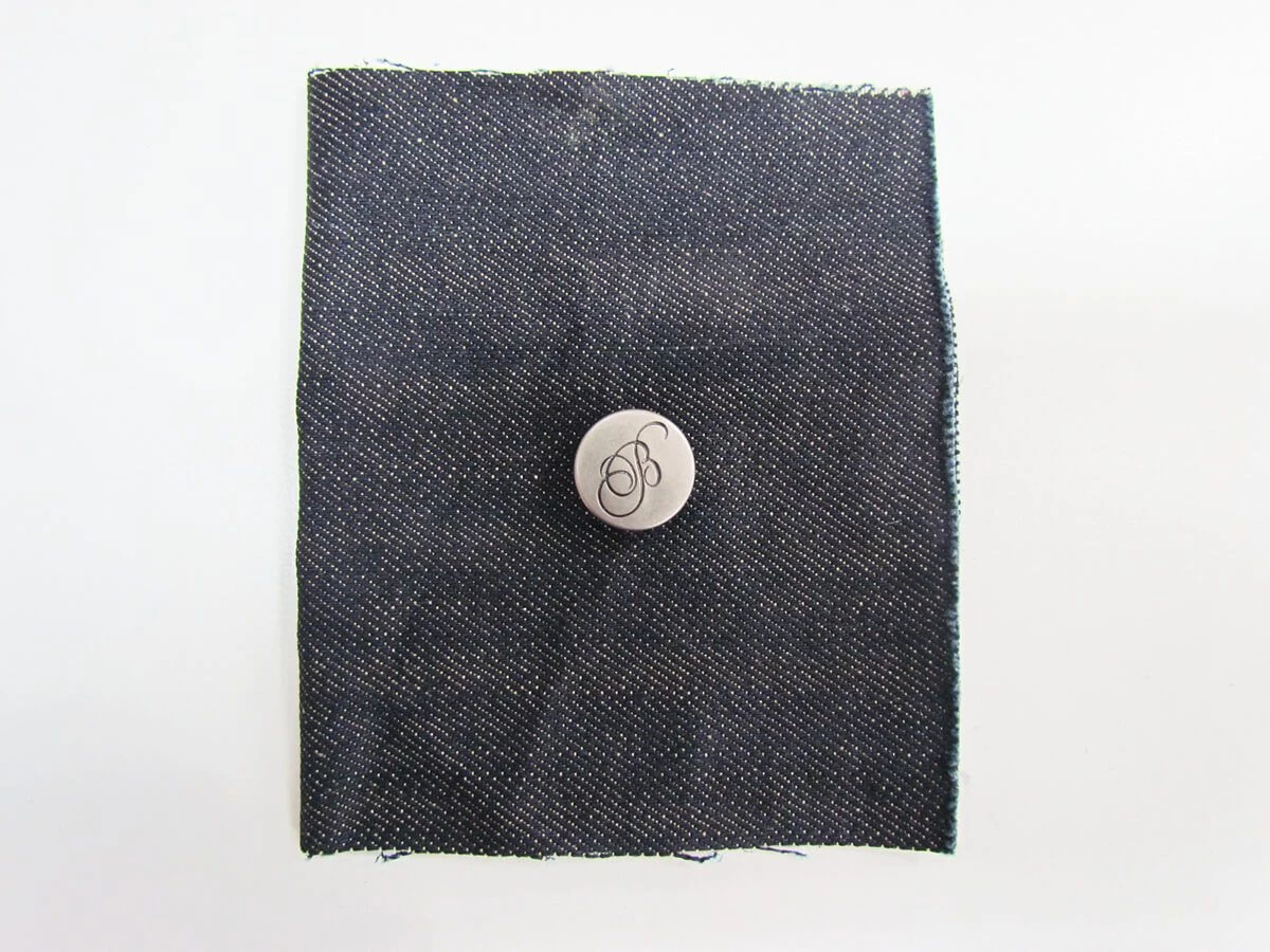 17mm Stud Jeans Button Pack- Logo Dark Silver RW332- 6 For $3 5 17mm Stud Jeans Button Pack- Logo Dark Silver RW332- 6 For $3 - Image 3