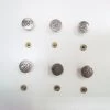 17mm Stud Jeans Button Pack- Logo Dark Silver RW332- 6 For $3 -Clothing Fabrics Shop img 6038 2