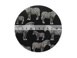 Zebra Party- Black #PW1323 -Clothing Fabrics Shop img 6145 2