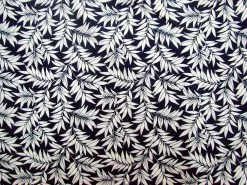 Plant Fronds- Cream On Navy #PW1328 6 Plant Fronds- Cream On Navy #PW1328 -Clothing Fabrics Shop img 6158 3