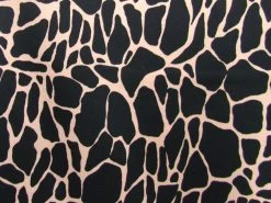 Crackle- Black On Beige #PW1327