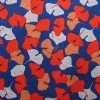 Petals- Orange On Blue #PW1334 -Clothing Fabrics Shop img 6172 4