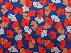 Petals- Orange On Blue #PW1334