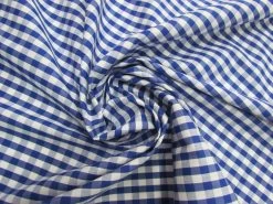 6mm Gingham Cotton- Royal Blue #5561