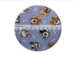 Puppy Party- Periwinkle #PW1338 -Clothing Fabrics Shop img 6200 3