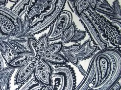 Pretty In Paisley- Navy On Cream #PW1342