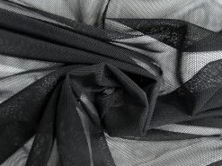 2 Way Stretch Mesh- Space Black #7579