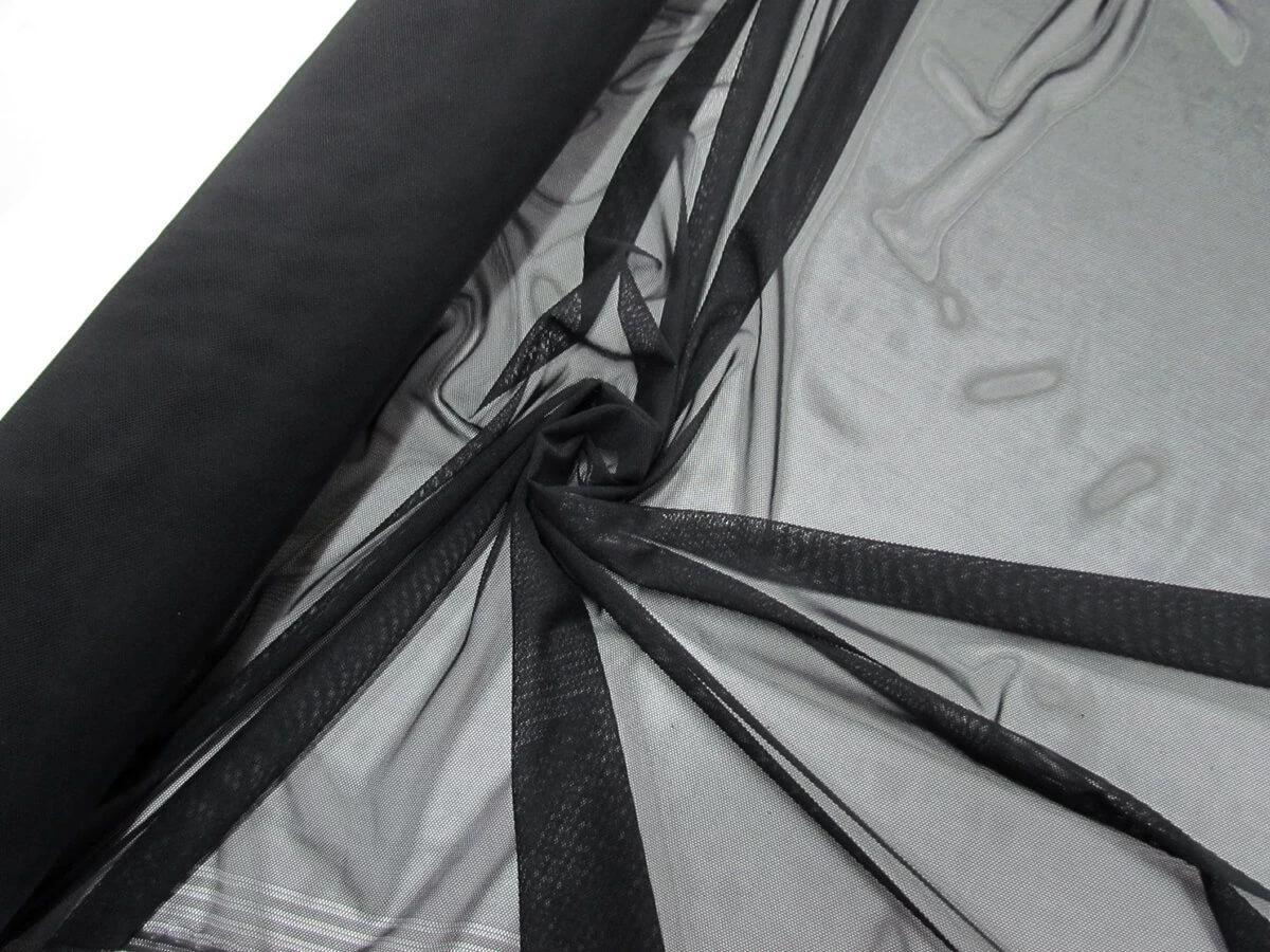 2 Way Stretch Mesh- Space Black #7579 4 2 Way Stretch Mesh- Space Black #7579 - Image 2